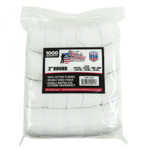 Pro-Shot 2" Round 100% Cotton Patches 1000/ct