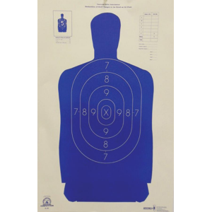 Speedwell Official NRA Police Qualification Silhouette Police Silhouette Reduced 50 ft. 14" X 21.5"