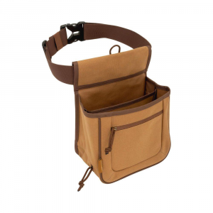Allen Rival Double Compartment Shell Bag with 52" Belt Tan