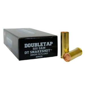 Double Tap DT Snake Shot Handgun Ammunition .500 S&W 380gr #9 Shot 1000 fps 20/ct