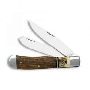 ABKT Roper Trapper Laredo Knife 2 Blades Stag/Wood