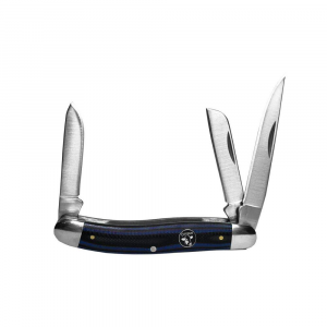 ABKT Cattleman Stockman Cowhand Series Knife 3 Blades Blue