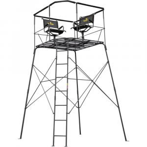 River's Edge Quad Pod Tower Stand 2-Man with Swivel Chairs