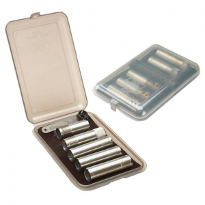 MTM Choke Tube Case for 6 Extended Tubes Clear Smoke