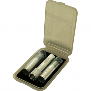 MTM Choke Extended Tube Case Holds 3 Chokes Clear Smoke