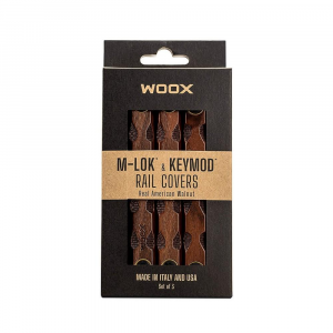 WOOX MLOK and Keymod Rail Covers Walnut 3/ct