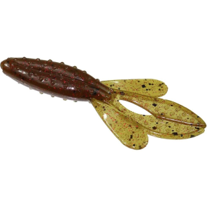 Zoom Z-Hog Jr 3.5'' Green Pumpkin Red 10pk