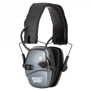 Honeywell Howard Leight Impact Sport Shooting Electronic Ear Muffs with Bluetooth 21dB Charcoal Grey