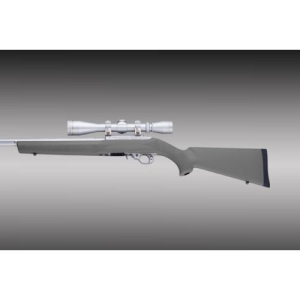 Hogue Hoge Rubber Overmolded Stock with .920" Dia Barrel Channel for Ruger 10-22 Slate Grey - $76.46 at Natchez Shooting & Outdoors