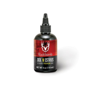 Buck Bomb Doe ?N Estrus Liquid 4 oz with 4 Wicks
