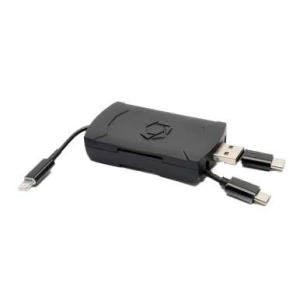Stealthcam 4-in-1 Card Reader For IOS & Android /USB C, Micro USB, USB 2.0 & Lightning