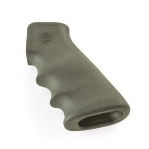 Hogue Hogue AR-15/M-16 OverMolded Rubber Grips with Finger Grooves Olive - $25.46 at Natchez Shooting & Outdoors