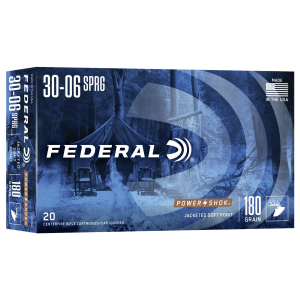 Federal Federal Power-Shok Rifle Ammunition .30-06 Sprg 180 gr SP 2700 fps - 20/ct - $31.99 at Natchez Shooting & Outdoors