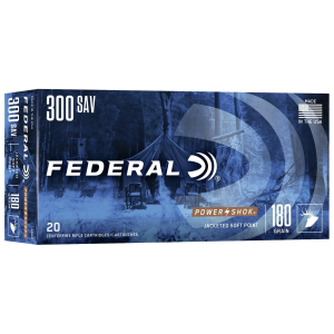 Federal Federal Power-Shok Rifle Ammunition .300 Savage 180 gr SP 2350 fps - 20/ct - $48.49 at Natchez Shooting & Outdoors