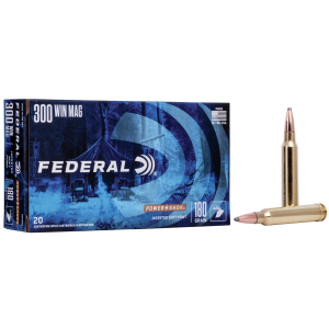 Federal Power-Shok Rifle Ammunition .300 Win Mag 180 gr SP 2960 fps - 20/box
