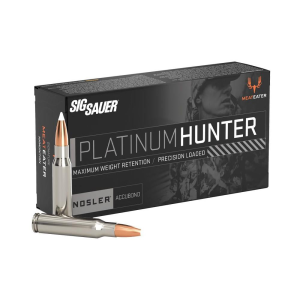 Sig-Sauer Sig Sauer Platinum Hunter Accubond Rifle Ammunition .270 Win 150gr PT 3200 fps 20/ct - $49.99 at Natchez Shooting & Outdoors