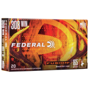 Federal Fusion Rifle Ammunition .308 Win 165 gr BTSP 2700 fps - 20/box