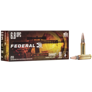 Federal Fusion MSR 6.8mm SPC 90 gr BTSP 2850 fps 20/ct