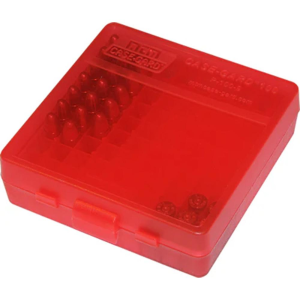 Mtm MTM Flip Top Ammo Box for 40/10mm/.45 ACP 100rd Clear Red - $5.29 at Natchez Shooting & Outdoors