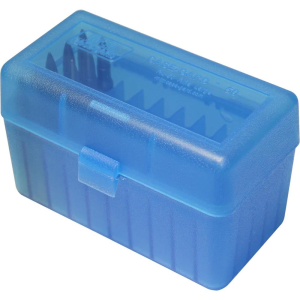 Mtm MTM Flip Top Ammo Box for .223/.204 Ruger/6x47 50rd Clear Blue - $5.29 at Natchez Shooting & Outdoors