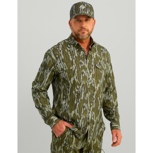 Nomad Ambush Camo Long Sleeve Shirt Mossy Oak Bottomland M