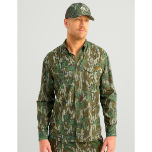 Nomad Ambush Camo Long Sleeve Shirt Mossy Oak Greenleaf M