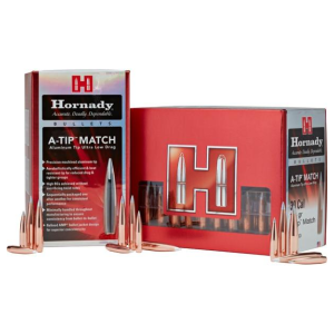 Hornady Aluminum A-Tip Match Rifle Bullets 22 cal .224" 76 gr PT 100/ct