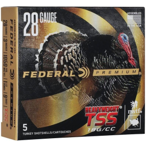 Federal Premium Turkey Heavyweight TSS Shotshell 28ga 3" 1-1/2oz 1050 fps #9 5/ct