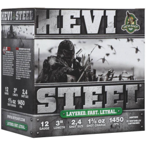 HEVI-Shot HEVI-Steel Shotshells 12ga 3" 1-3/8oz 1450 fps #2  25/ct