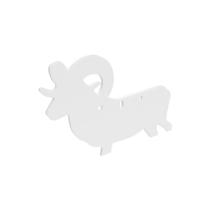 Birchwood Casey AR500 3/8" Silhouette Plate Target 3-Hole Ram
