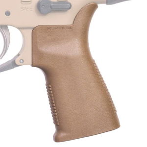 Reptilia Reptilia CQG AR-15 Pistol Grip Black FDE - $19.76 at Natchez Shooting & Outdoors