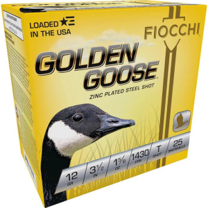 Fiocchi Golden Goose Shotshells 12ga 3-1/2" 1-5/8oz 1430 fps #T 25/ct