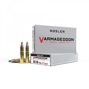 Nosler Varmegeddon Rifle Ammunition .300 AAC 110 gr BSB 2200 fps 20/ct