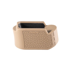 Hogue Hogue Overmolded Rubber Grip Extension Base Pad for Glock 26 FDE - $16.11 at Natchez Shooting & Outdoors