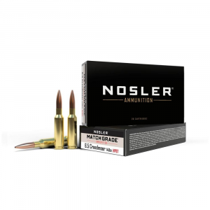Nosler Match Grade Rifle Ammunition 6.5 Creedmoor 140 gr HPBT 2650 fps 20/ct