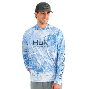 Huk Huk Mossy Oak Pursuit Performance Hoodie MO Regatta 2XL - $55.00 at Natchez Shooting & Outdoors