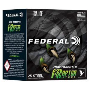 Federal Ron Roberts Raptor Steel Shotshells 20ga 3" 1oz 1400 fps #2 25/ct