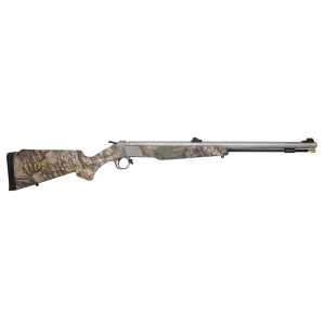 CVA Wolf Muzzleloader Rifle .50 Cal Single Shot 24" Barrel Stainless Steel Realtree APX Fiber Optic Sights