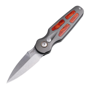 Hogue-Knife Hogue Ballista II Automatic Folder Knife 2-3/5 Spear Point Blade Grey with Cocobolo Inserts - $179.96 at Natchez Shooting & Outdoors
