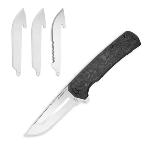 Outdoor-Edge Outdoor Edge Razor VX5 Replaceable Blade Folding Knife 3" Drop Point Blade Black - $74.99 at Natchez Shooting & Outdoors
