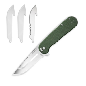 Outdoor-Edge Outdoor Edge Razor VX3 Replaceable Blade Folding Knife 3" Drop Point Blade Green - $54.99 at Natchez Shooting & Outdoors