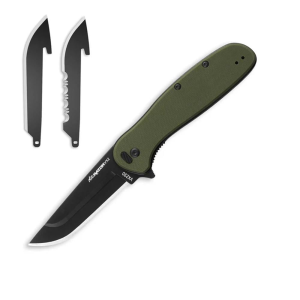 Outdoor-Edge Outdoor Edge Razor VX2 Replaceable Blade Folding Knife 3" Drop Point Blade Green - $44.99 at Natchez Shooting & Outdoors