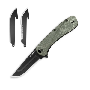 Outdoor-Edge Outdoor Edge Razor VX1 Replaceable Blade Folding Knife 3" Drop Point Blade Green - $44.99 at Natchez Shooting & Outdoors