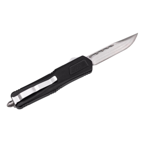 Great-Lakes-Firearms GLFA Medium OTF Automatic Knife 3-1/2" Plain Clip Point Blade Black - $51.49 at Natchez Shooting & Outdoors