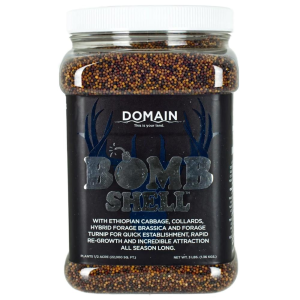 Domain Domain Bombshell Food Plot Seed 1/2 Acre 3 lbs - $27.99 at Natchez Shooting & Outdoors