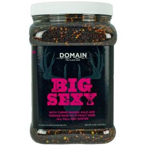 Domain Domain Big Sexy Food Plot Seed 1/2 Acre 3 lbs - $18.79 at Natchez Shooting & Outdoors