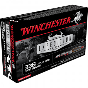 Winchester Expedition Big Game Rifle Ammunition .338 Lapua Mag 300 gr. AB 2650 fps 20/ct