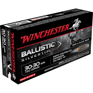Winchester Winchester Ballistic Silvertip Rifle Ammunition .30-30 Win 150 gr. PT 2390 fps 20/ct - $41.49 at Natchez Shooting & Outdoors