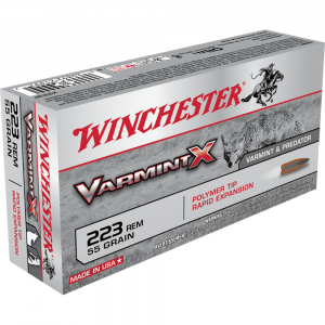 Winchester Varmint X Rifle Ammunition .223 Rem 55 gr. PT 3240 fps 20/ct
