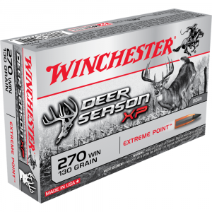 Winchester Deer Season XP Rifle Ammunition 270 Win 130 gr. PT 3060 fps 20/ct